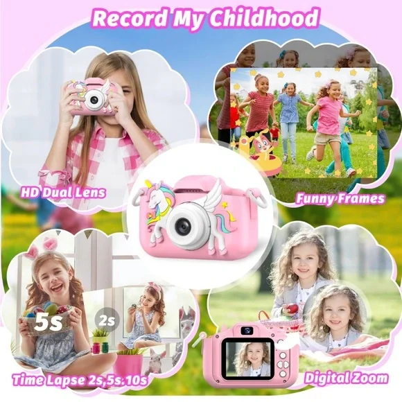 Pink Unicorn Kids Camera - Picture 6 of 11